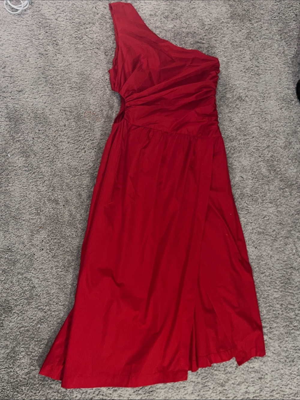 Abercrombie & Fitch One-Shoulder Red Dress